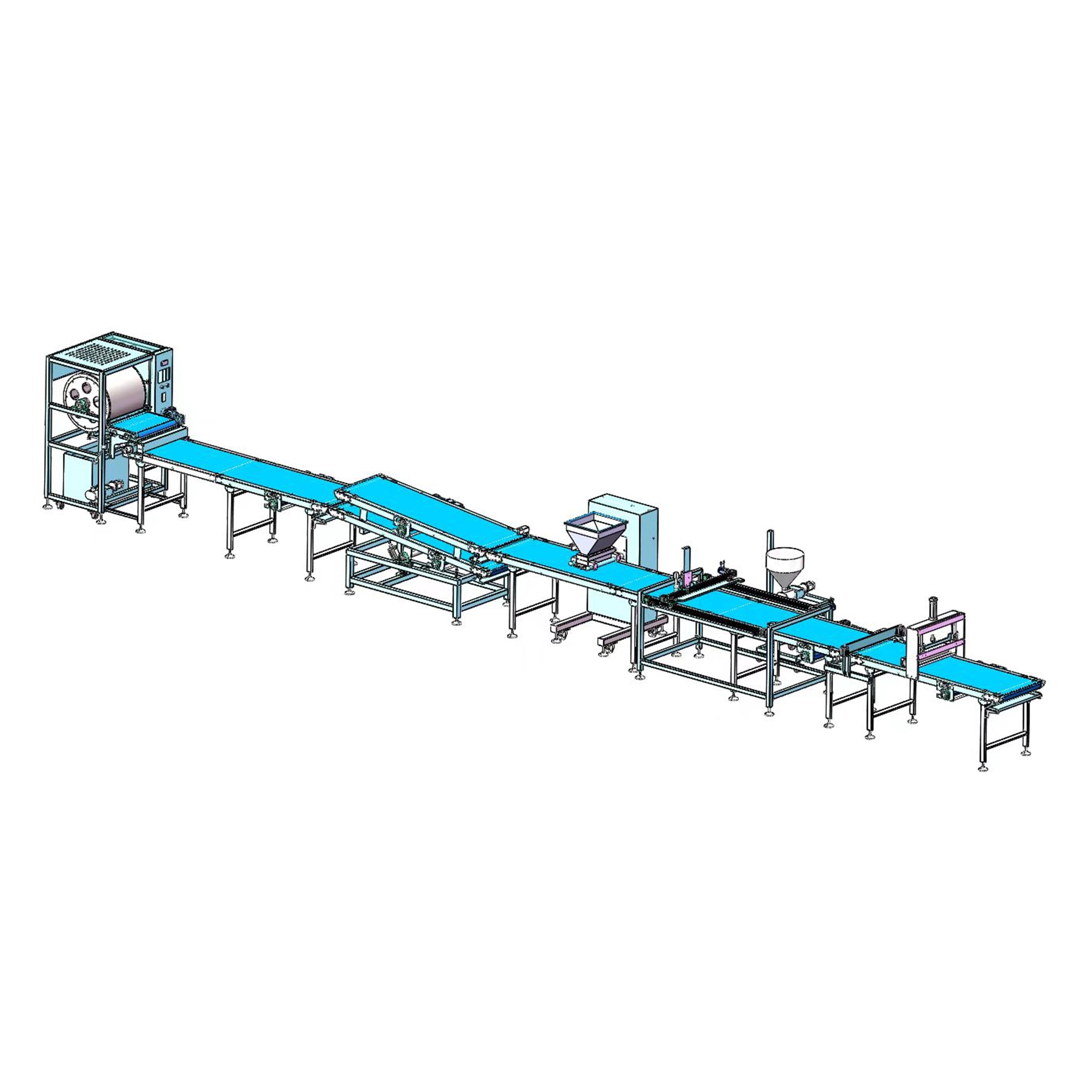 FULLY AUTOMATIC PRODUCTION LINE FOR MILLE‑FEUILLE ROLLS PC-3000