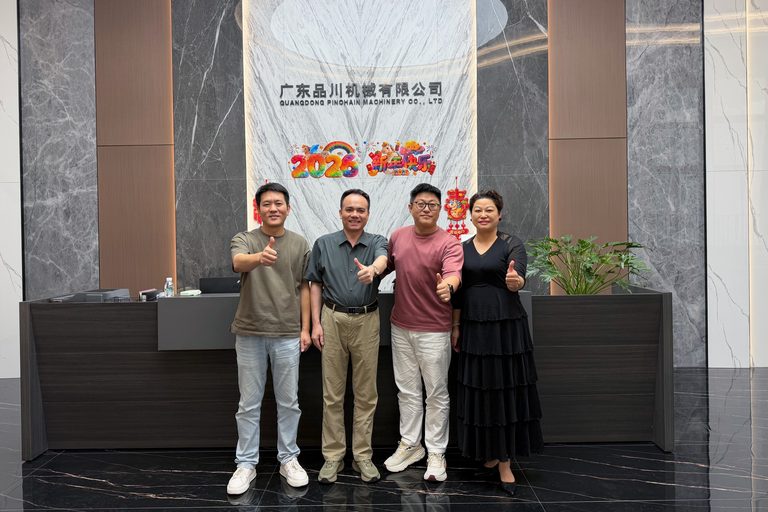 Songai Food Visits PinChain Machinery to Explore Egg Roll Production Solutions